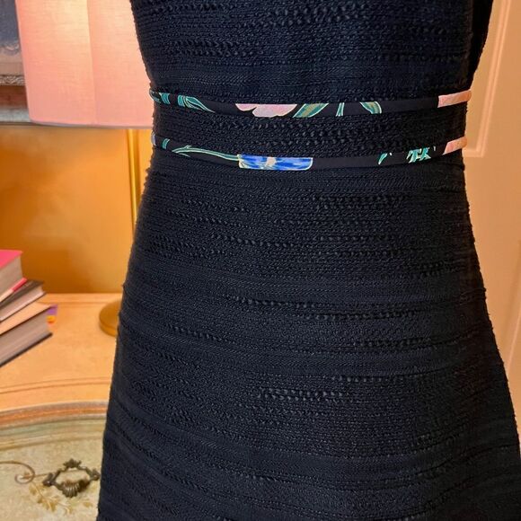 $398 EEUC Kate Spade Blossom Trim Dress in Black Picnic Perfect Tweed Size 2 - Picture 8 of 9